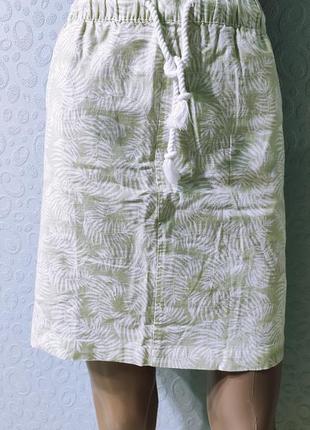 Женская юбка хлопковая в принт1 фото