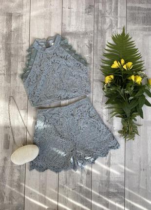 Шикарний мереживний костюм двійка