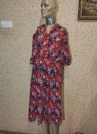 Винтажное платье 50-52 размер