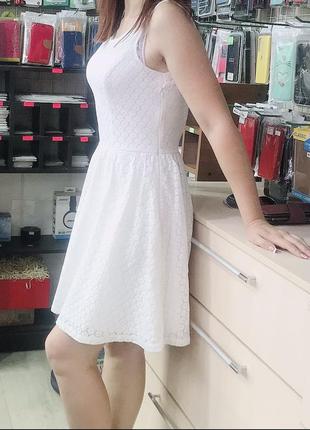 Белое кружевное платье3 фото