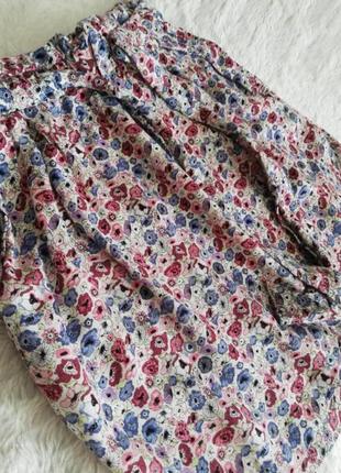 Летняя легкая юбка цветочное2 фото