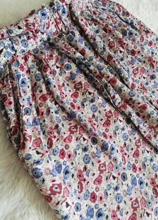 Летняя легкая юбка цветочное3 фото