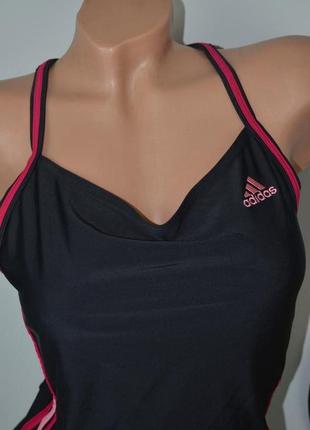 40 usa спортивный женский сдельный цельный слитный купальник adidas для бассейна фирменный оригинал6 фото