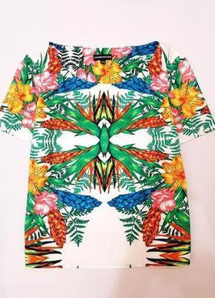 Warehouse блуза блузка цветочный принт l 12 40