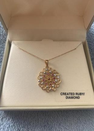 Подвеска позолоченная в виде медальона