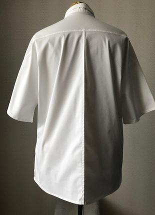 Дизайнерская белая рубашка от steffen schraut, размер м (можно l)4 фото