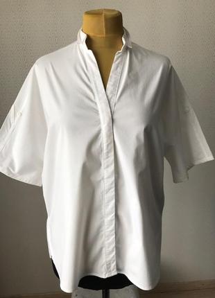 Дизайнерская белая рубашка от steffen schraut, размер м (можно l)2 фото