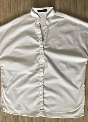 Дизайнерская белая рубашка от steffen schraut, размер м (можно l)1 фото