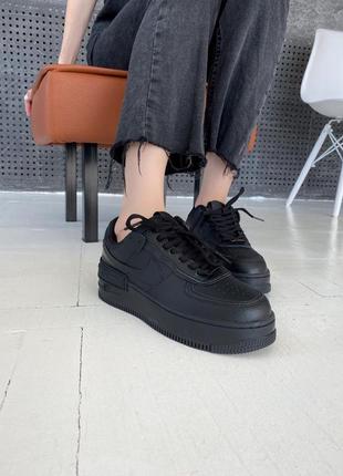 Кросівки nike air force 1 black shadow кросівки6 фото