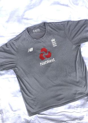 Футболка new balance england grey training nb dry technology оригінал