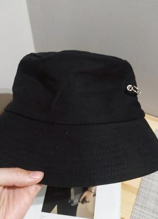Крута бавовняна панама стімпанк чорна тренд панамка бавовна капелюх8 фото