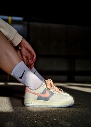 Air force candy violet жіночі кросівки, кеди демисезон білі/фіолетові/рожеві жіночі білі кросівки найк