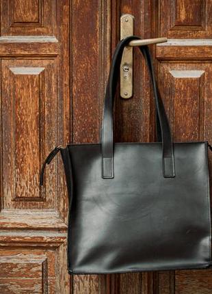 Кожаная женская сумка, кожаный женский шоппер3 фото