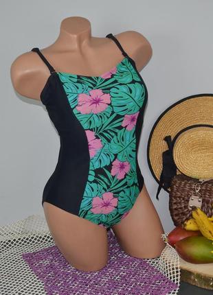 38/s-м фірмовий жіночий злитий цільний купальник квіти