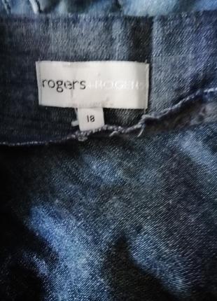 Длинная джинсовая юбка ярусами в стиле бохо6 фото
