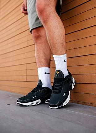 Кросівки nike air max plus 3 black\white 4