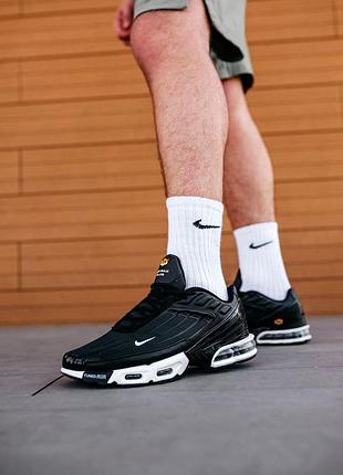 Кросівки nike air max plus 3 black\white 6