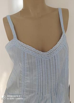 Жіночий літній топ на бретелях бренду next. розмір 10/38