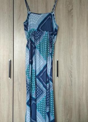 Легенькое натуральное длинное платье сукня сарафан платья размер 48-504 фото
