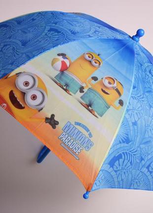 Парасолька дитяча посіпаки, зонтик детский disney, minions paradise