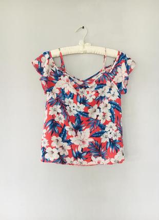 Яркая блуза в цветочный принт2 фото
