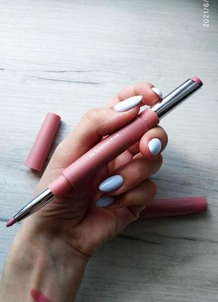 Матова помада- олівець для губ matte lipstick miss rose professional make-up