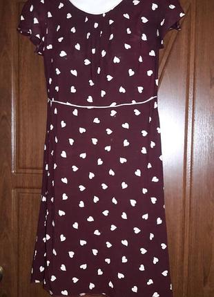 Платье сарафан из льна в горошек.