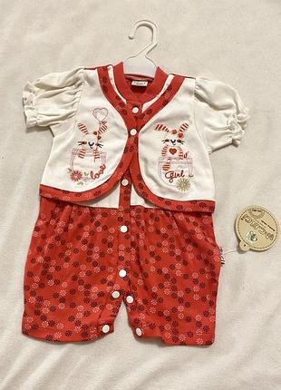 Новый песочник для девочки и имитацией кофточки