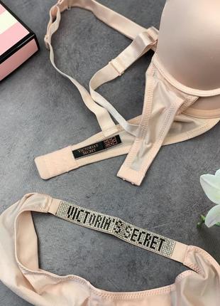 Комплект victoria’s secret стразы, нижнее белье, комплект бюстгальтер и трусики5 фото