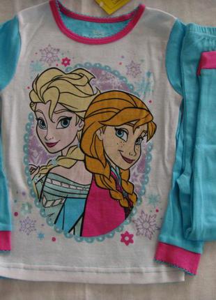 Комплект пижамок холодное сердце на девочку 3 -5 лет2 фото