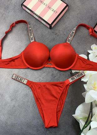 Комплект нижнего белья vs victoria's secret стразы