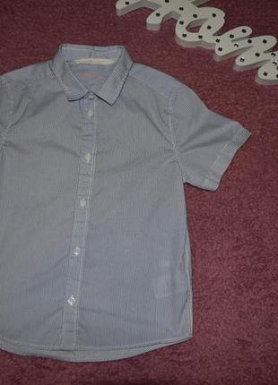 Рубашка в полоску с коротким рукавом h&m3 фото