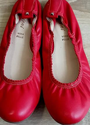 Брендові італійські шкіряні балетки