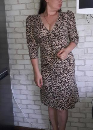 Платье леопардовое размер 122 фото