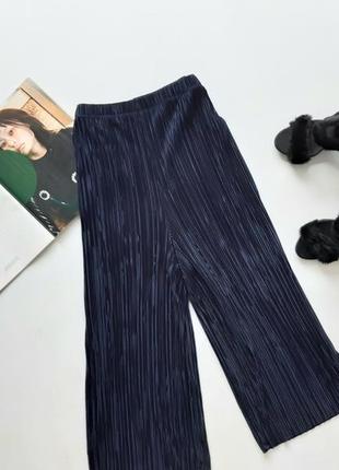 Красивые брюки кюлоты синие 16 ххл1 фото