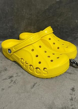 Crocs bayaband clog yellow 205089 женские кроксы сабо