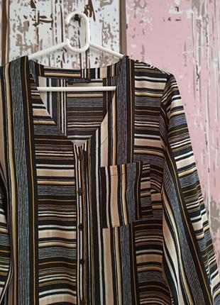 Сорочка papaya -з принтом в смужку і кишенею на грудях 50-52 розмір