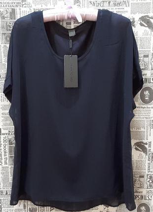 Синя мінімалістична блуза s.oliver, uk 10, німеччина
