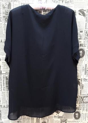 Синяя минималистичная блуза s.oliver, 891 10, нитевичка2 фото