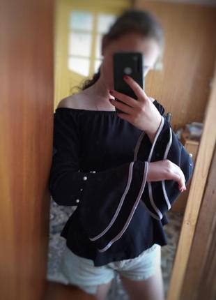 Шикарна чорна блуза
