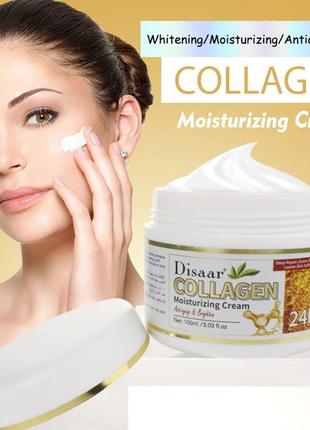 Антивозрастной крем с коллагеном и 24к золотом collagen disaar2 фото