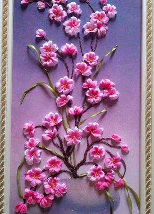 Картина "цветущая сакура", на заказ