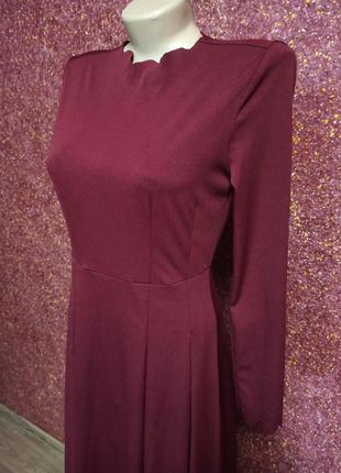 Темно-бордове плаття4 фото