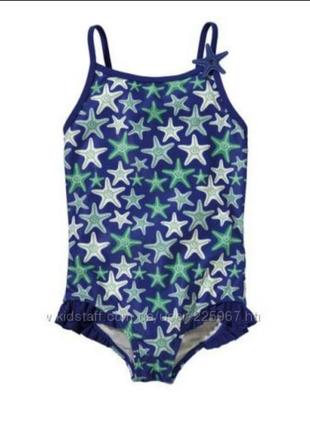 Купальник для дівчинки синій lupilu р. 98/104см