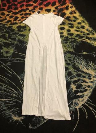 Длинная футболка с разрезом zara размер xs-s