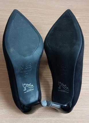 Изящные мюли туфли шлепанцы 4,5 р. 25,8 см. m&s insolia на шпильке7 фото