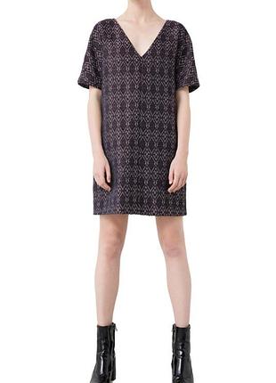 Жаккардовое платье размера xl mango