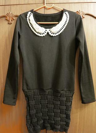 Теплое платье-туника китай размер 36