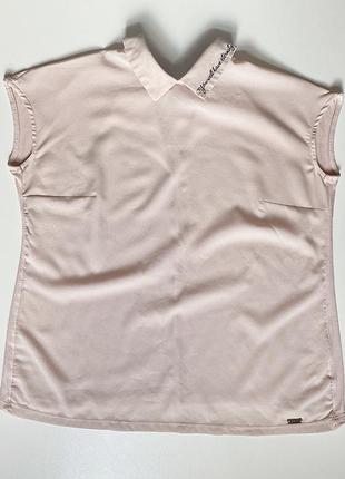 Mohito basic коротка пудрова блузка блуза короткий рукав8 фото