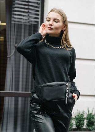 Поясна Сумка чорна2 фото